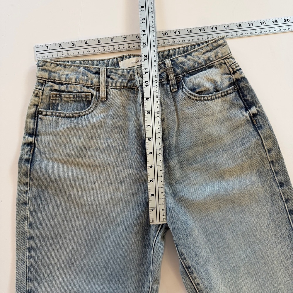 Hidden Jeans Womens 27 Tracey High Rise Straight Split Hem New - Picture 7 of 9